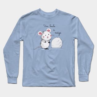 Une boule de neige - mouse and snowball Long Sleeve T-Shirt